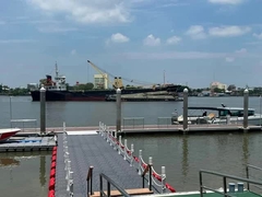 Alliage d'aluminium 6061 T6, quai flottant, marina, ponton flottant pour la promenade, destiné aux clubs de yachts