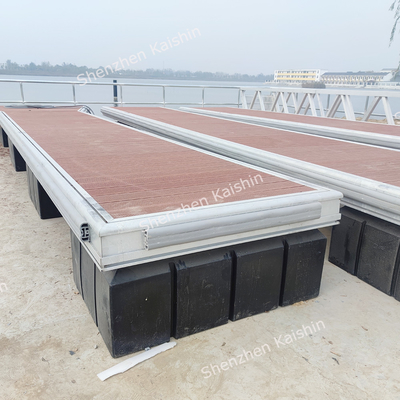 High Durability Aluminum Floating Docks Yacht Boat Floating Pontoon For Marine And Water Projects