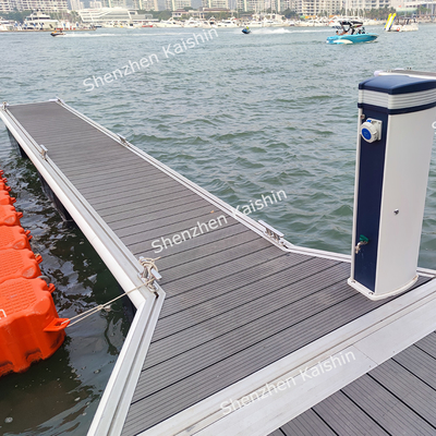 Commercial Floating Docks Marine Floating Platform Anti UV Aluminum Alloy Yacht Pier