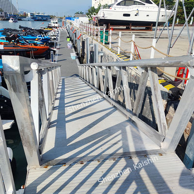Marine Aluminum Gangway with 1.1m Handrail 400kg Load Capacity