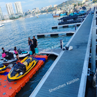 Commercial Marine Aluminum Floating Docks WPC Decking HDPE Floats Pontoon Pier
