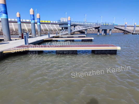 Durable Floating Marine Docks WPC Decking Aluminum Alloy Float Pontoon