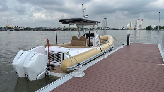 High Stability Aluminum Floating Dock With Bolt-on Modular Connection And Marine Grade Aluminum Alloy 6061-T6