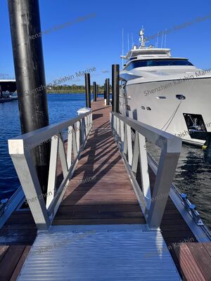 Customizable Yacht Floating Dock with 6061 Aluminum Alloy, 250kg Load Capacity, and UV Saltwater Resistance