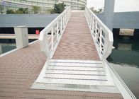 Durable Aluminum Dock Gangway , Aluminum Boat Dock Ramps With Roller