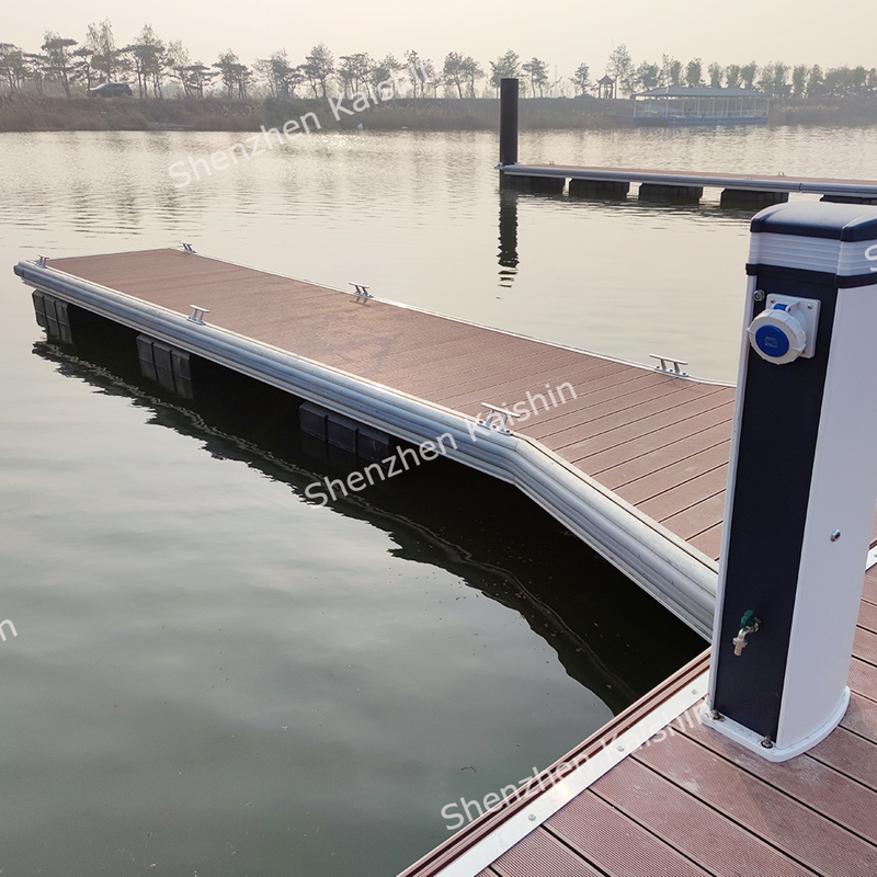 High Durability Aluminum Floating Docks Yacht Boat Floating Pontoon For Marine And Water Projects