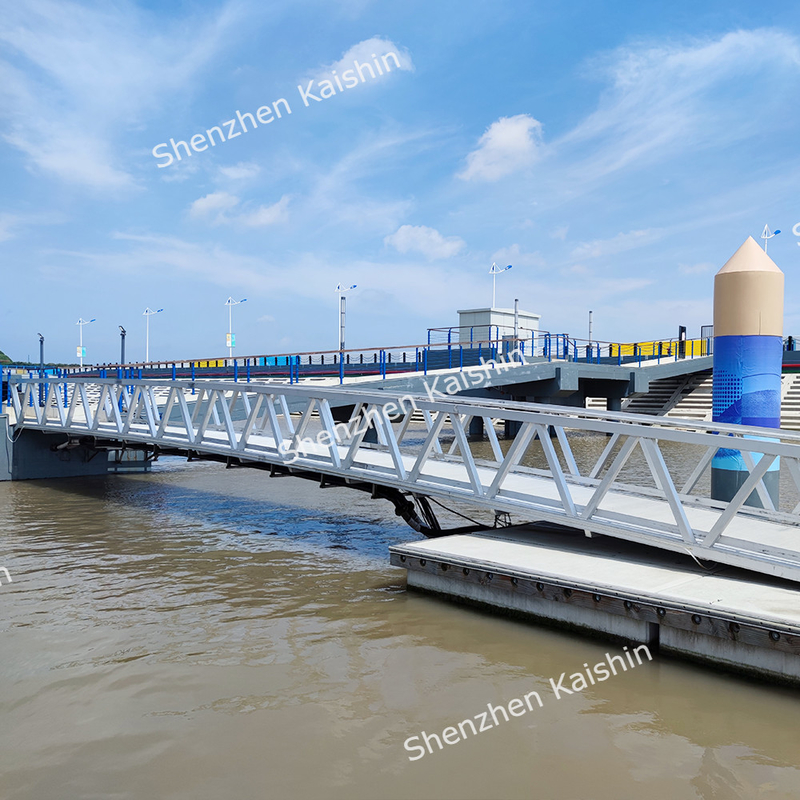 Customized Aluminum Floating Dock Boating Dock Floating Pontoon Bridge Float Dock Marina Boat Gangway
