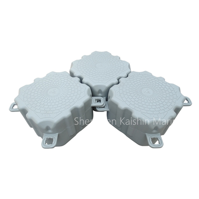 Boulons bleus sans problème, ponton flottant en eau flexible en HDPE pour un amarrage rapide et sans effort