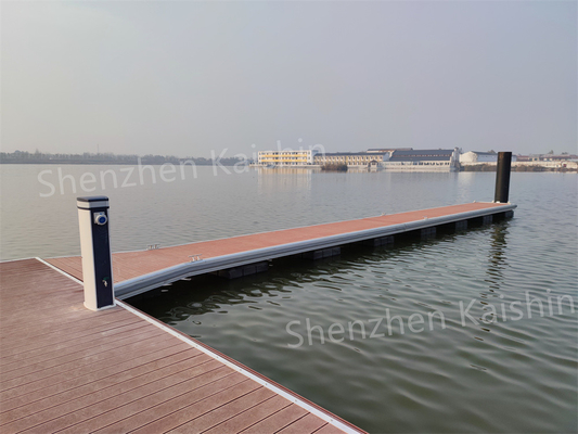 Conception ergonomique Pontoon flottant en aluminium avec cleat en acier