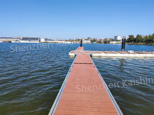 Passerelle flottante portable en alliage d'aluminium pour ponton flottant de marina, yacht et bateau