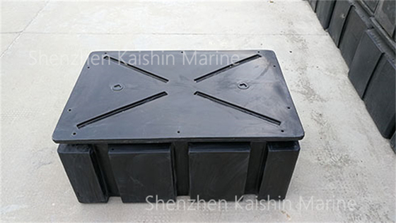 Éco-friendly Black LLDPE Floatation Floating Pontoon flottant Yacht Boat Dock marin
