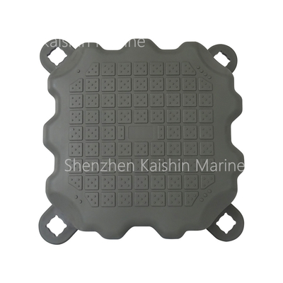 Plateforme flottante bleue portable pour marina, yacht, bateau, jet ski, dock flottant, cubes en PEHD