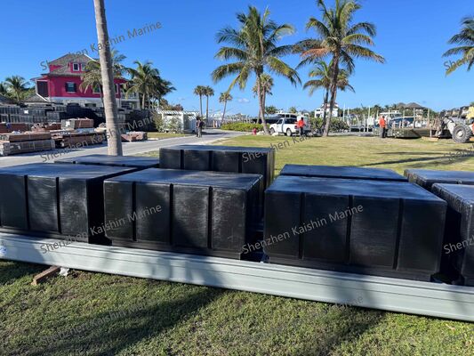 Ponton flottant LLDPE de taille personnalisable avec surface antidérapante et résistance à la corrosion pour applications marines